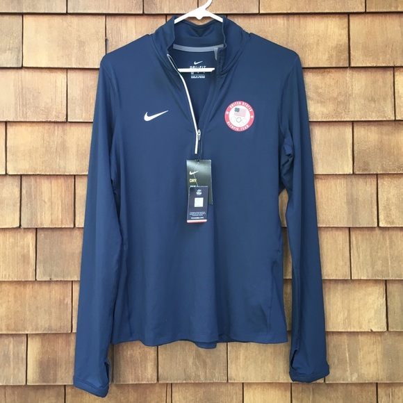Nike Jackets & Blazers - Nike Dri Fit Element Half Zip Navy Top